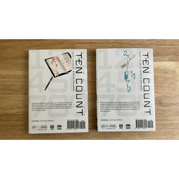 Ten Count Vol 1-2 Rihito Takarai 2016 SuBLime Manga Paperback Lot - Picture 3 of 6